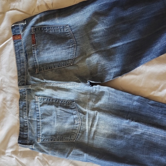 VINTAGE 7 for All Mankind Wide Leg Jeans - Picture 6 of 9